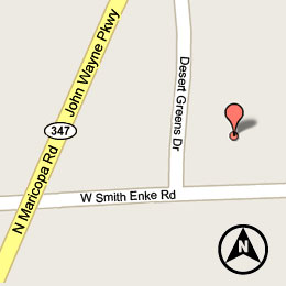 Map to Desert Greens